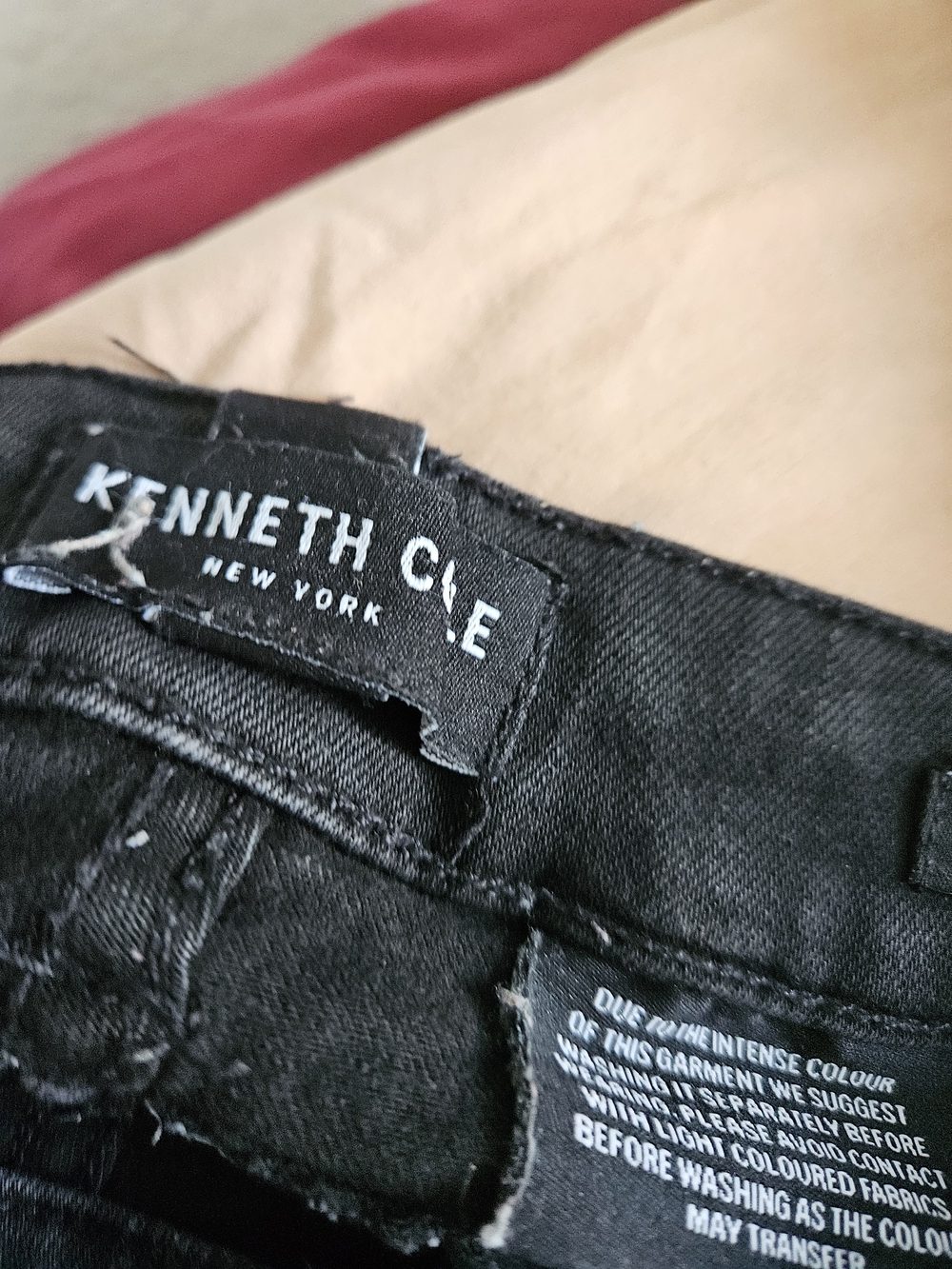 Kenneth Cole Men's Slim Jeans - Black Denim